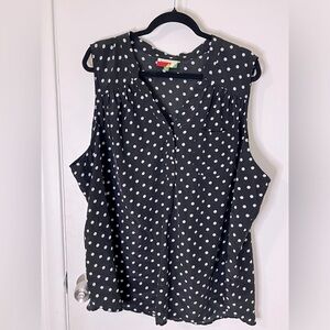 Fervour Polk-a-dot sleeveless top